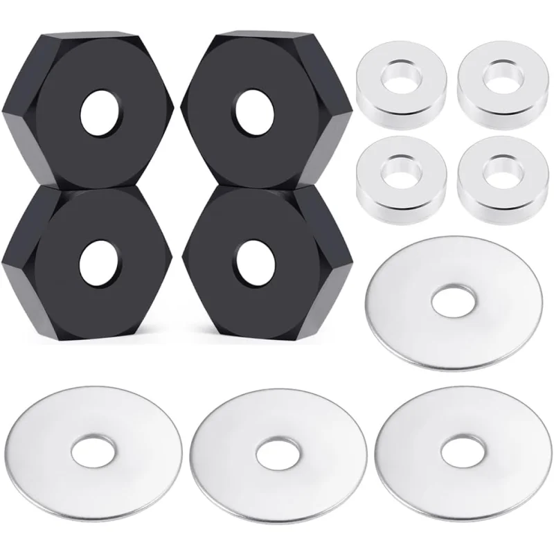 Powerhobby Aluminum 14mm to 17mm Wheel Hex Hub Adapters (4)