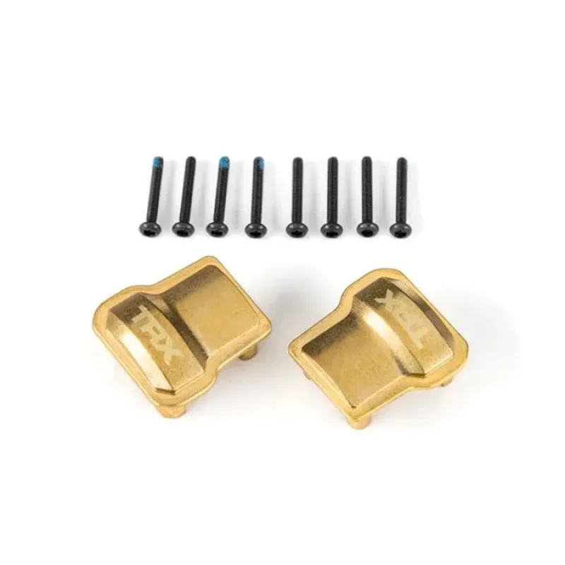 Traxxas TRA9787 Axle Cover Brass 8 Grams Each (2)/ 1.6x12mm CS with Threadlock