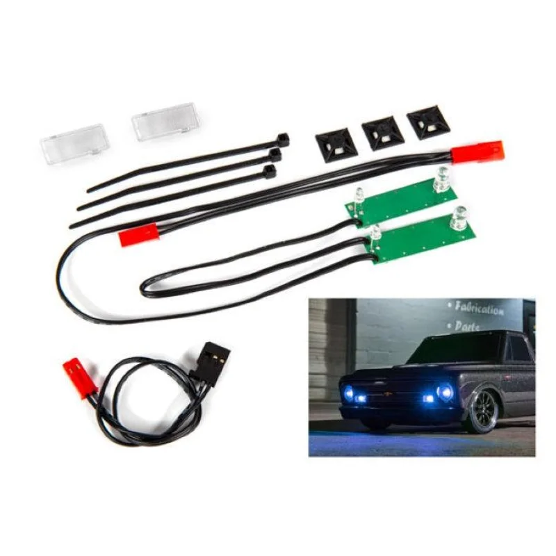 Traxxas 9496X Led Light Set Front Complete (Blue) Drag Slash