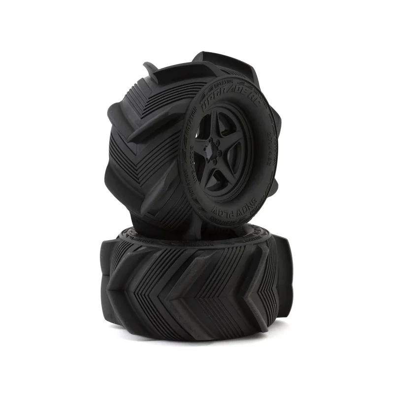 UpGrade RC Snow Plow 2.8″ Mounted Sand/Snow Tires (2)