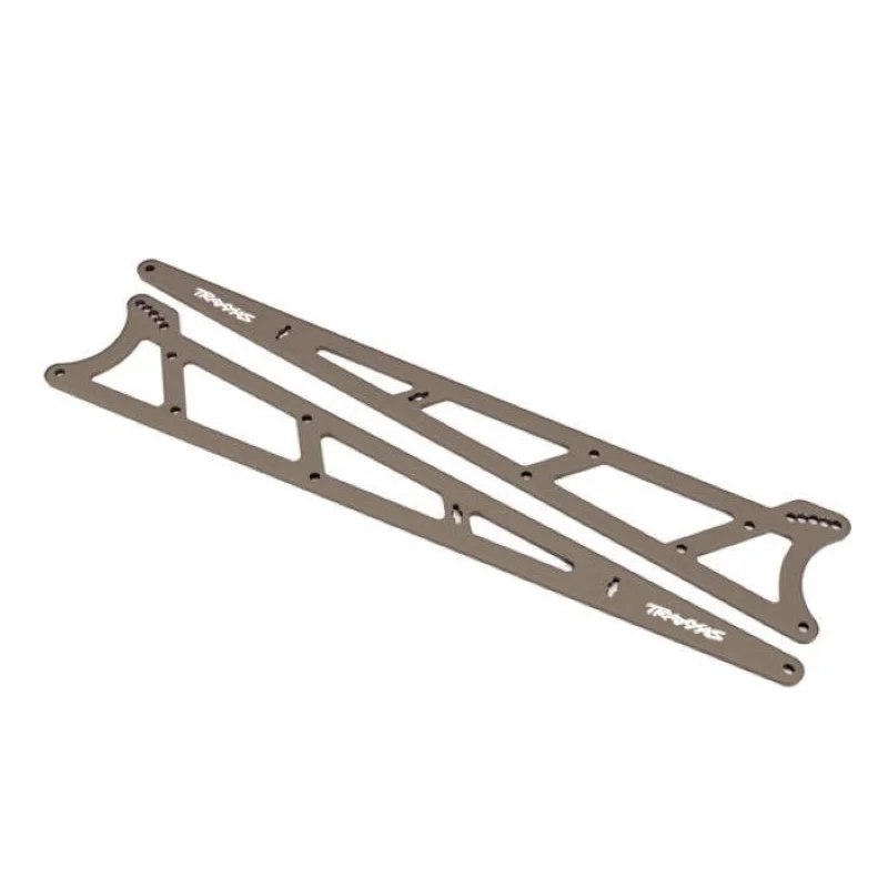 Traxxas 9462 Side Plates Wheelie Bar Charcoal Gray (Aluminum) (2) Drag Slash