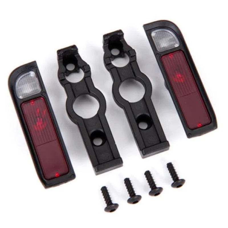 Traxxas 9122 Tail Light Housing Black (2) / Lens (2) /Retainers (Left & Right) TRX-4