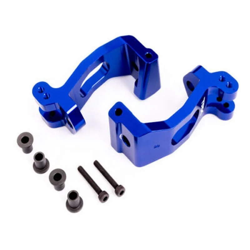 Traxxas 9532X Caster blocks (c-hubs), 6061-T6 aluminum (blue-anodized)