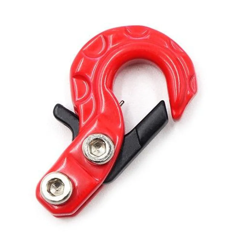 Yeah Racing YA-0573RD Scale Spring Loaded Metal Hook Red 1/10 Rock Crawler