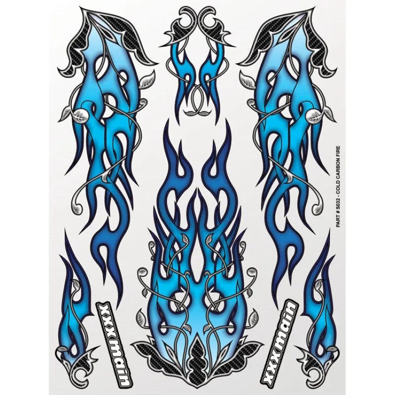 XXX Main XXXS032 Cold Carbon Fire Sticker Sheet