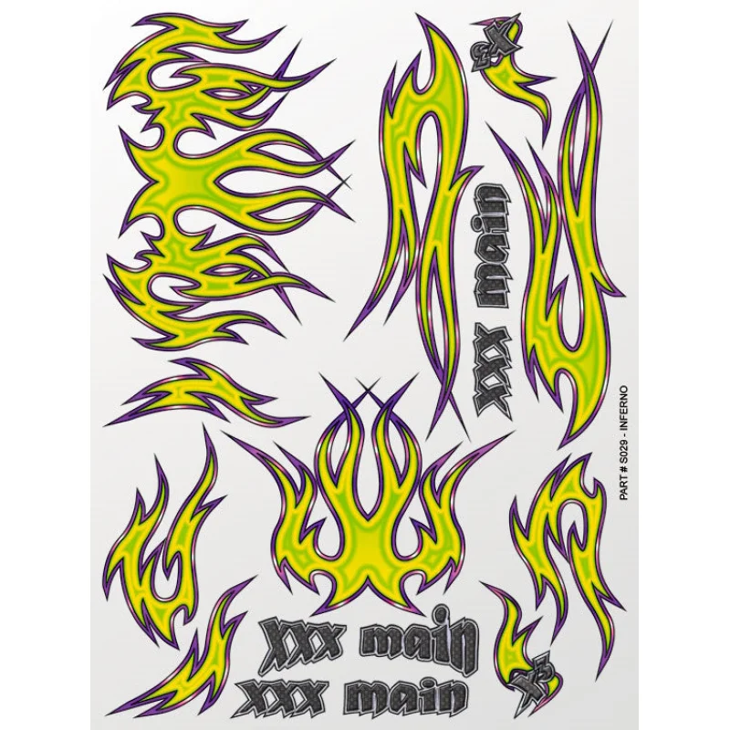 XXX Main XXXS029 Inferno Sticker Sheet