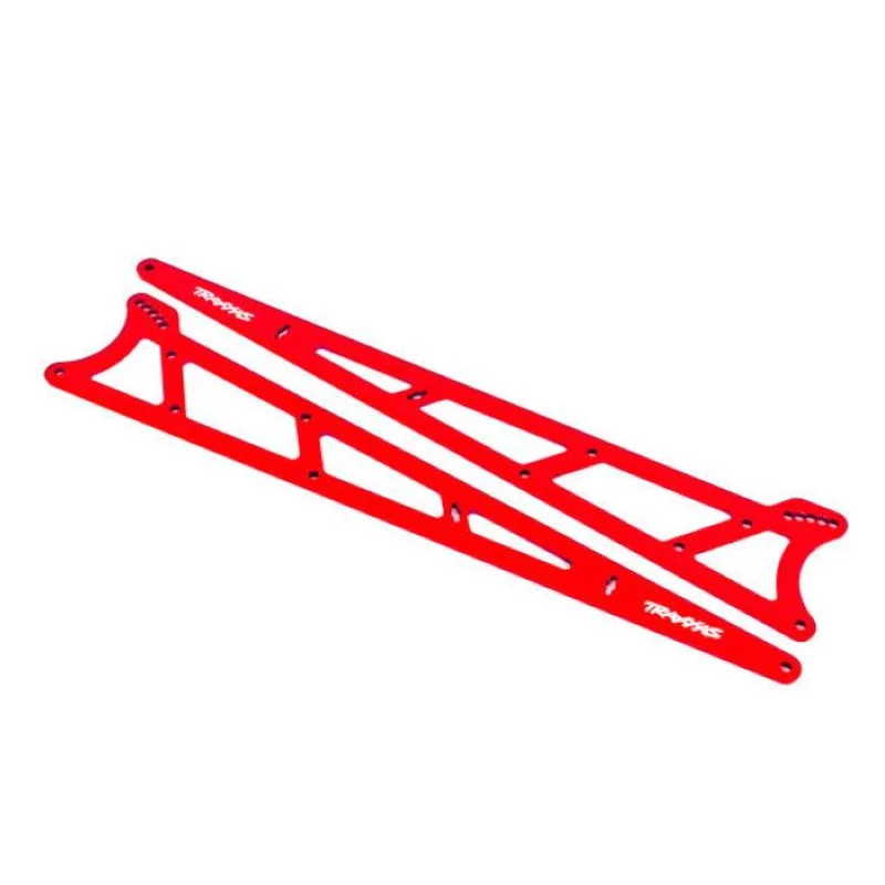 Traxxas 9462R Side Plates Wheelie Bar Red (Aluminum) (2) Drag Slash