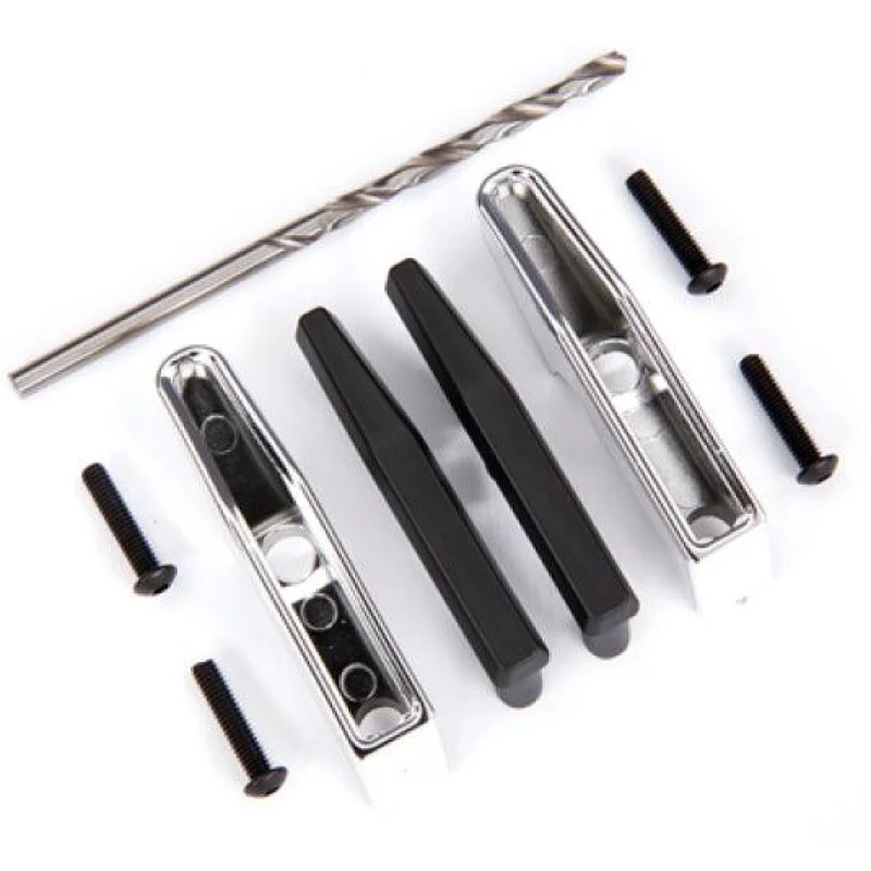 Traxxas Bumper Pads /Bumper Guards (Chrome) /2.5×10 BCS For #9126 or #9127 TRX-4