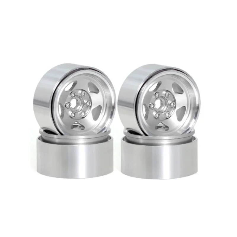 2.2″ Aluminum Wheels Silver (4) 1/10 Rock Crawler