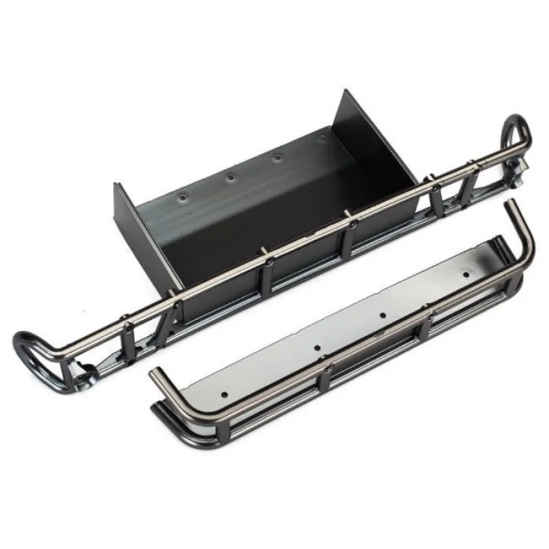 Traxxas Bumper Rear /Bumper Extension (Satin Black Chrome-Plated) Desert Racer