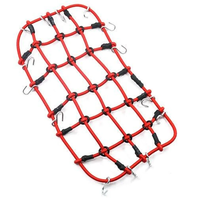 Yeah Racing 1/10 RC Crawler Scale Accessory Luggage Net 200mm x 110mm Red