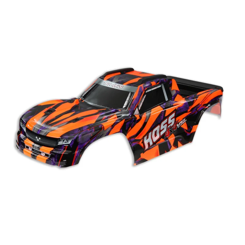 Traxxas TRA9011A Hoss VXL 4X4 Body, Clipless Mounting, Assembled, Orange