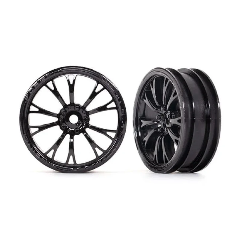 Traxxas 9472 Wheels Weld Gloss Black (Front) (2) Drag Slash