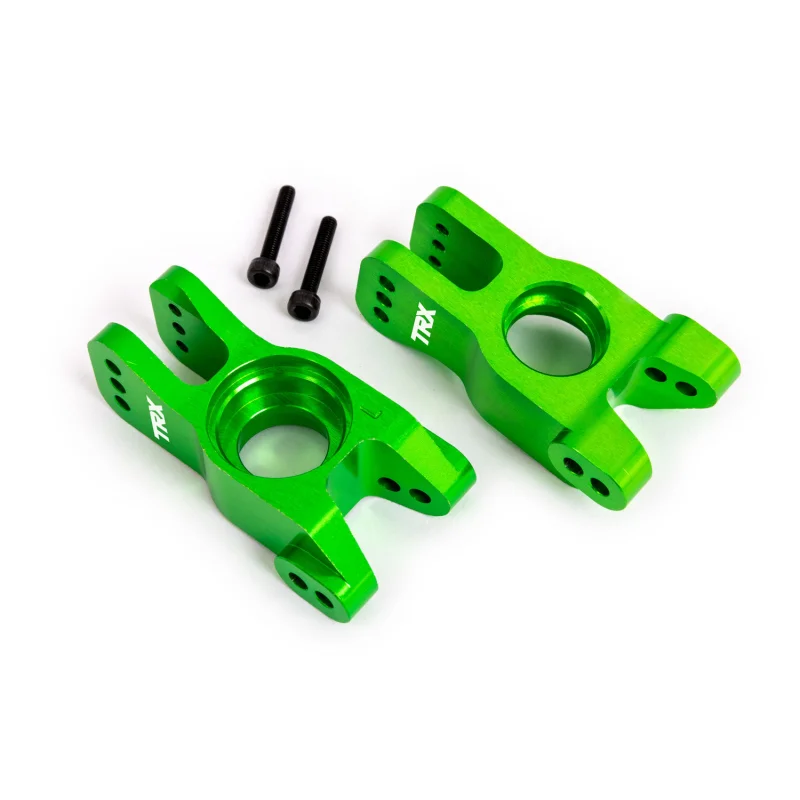 Traxxas 9552G Green Aluminum Stub Axle Carriers Sledge
